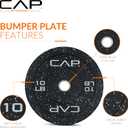 CAP Barbell Rubber Olympic Bumper Plate |10lbs - Pair