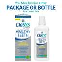 CloSYS Silver Healthy Teeth Anti-Cavity Oral Rinse, 32 Fl Oz, Fluoride Mouthwash For Adults, Non-Burning, Non-Irritating