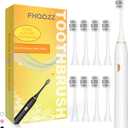 Sonic Electric Toothbrush for Adults and Kids, Rechargeable Toothbrush With 8 Brush Head, 4 Modes and 2 Minute Timer, 42000VPM Power Motor, IPX8 Waterproof, 4 Hours Fast Charge last 90 days (White)