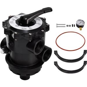 SP071620T Multi-Port Sand Filter Valve, 2" Plumbing Control Valve Compatible with Hayward Pro Series Sand Filter S310T2, S270T2, S310T2, S360T2 Vari-Flo Valve Top Mount, Clamp & O-Ring