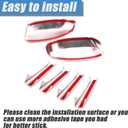 AUCERAMIC Chrome Mirror Cover Caps + Door Handle Covers Fit for 2007-2014 Chevy Silverado Tahoe GMC Sierra Yukon
