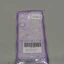 Cyberowl Compatible with Samsung Galaxy S22 Ultra, Cute Kawaii Bling Sparkle Glitter Frame Shape Soft Silicone Shockproof Protective Phone Case Cover for Women Girls Purple