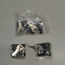 Chumia 4 Pack Trailer Tongue Coupler Lock with Keys, Trailer Hitch Lock, Diameter 1/4 Inch 3/4 Inch Span Tongue Hitch for Tow Boat Rv Truck Car's Coupler, Black