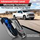 1 Pack Keyless Key Fob Remote Fit for 2019-2023 GMC Sierra 1500 2500 3500 2019-2023 Chevrolet Chevy Silverado 1500 2500 3500, 433 MHz HYQ1ES 13522904 13522854 Include Uncut Key Blade