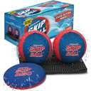 Activ Life The Ultimate Skip Ball  Water Bouncing Ball (2 Pack) Create Lasting Memories with Your Friends & Family at The Beach, Lake or Pool - Great for All Ages (.Red/Blue [With Skip Disc])