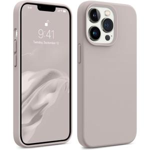 AOTESIER Magnetic for iPhone 13 Pro Phone Case, [Compatible with MagSafe][Military Shockproof Protection]Silicone Case with Soft Microfiber Lining, Camera & Screen Protection 6.1 inch, Grey