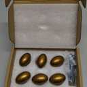 Goo-Ki 1.2Inch(36MM) Oval Antique Brass Cabinet Knobs, Zinc Alloy for Drawer Knobs for Dresser Cupboard Wardrobe, 6 Packed