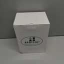 Radicaln Marble Wine Glasses Set of 2 Handmade White 5" Inch Stem Drinking Glassware For Home Bar Decor, Ideal White and Red Wine Glasses For Parties & Weddings