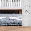 nuLOOM Kids Washable Round Alphabet Area Rug, 4' Round, Blue