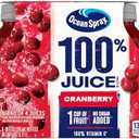 Ocean Spray 100% Juice, Cranberry Juice, 10 Ounce Bottle (Pack of 6) Exp. 11/13/2026