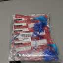 4Pcs Red and Blue Layered Tulle Tutu Costumes Set with Ponytail Headband Fingerless Gloves Knee High Socks for Women