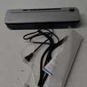 75Kpa Vacuum Sealer, 6-in-1 Food Sealer for Freshness Storage, with Digital Timer, Moist/ Dry Modes, Built-in Cutter & 10 Vacuum Bags (Silver)