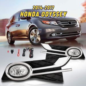 Driving Fog Lights for Honda Odyssey 2014-2017 with H11 12V 55W Bulbs Fog Lamps Assembly Included Wiring Kits & Switch-1 Pair (Clear Lens)