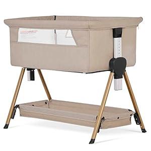 Dream On Me Lilly Bassinet & Bedside Sleeper in Beige
 (Crib)
