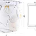 Lamp Shade Set of 2 For Table Lamps, 13" Top x13" Bottom x 10" High(Spider), Printing Leaf Modern Lampshades For Bedroom, Living Room Lamps Replacement Shades, Easy Assembly Required, By GO&SO