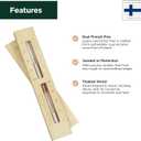 Northwood Sauna - Sauna Sand Timer - Handmade from Finnish Pine Wood - Wall-Mounted Rotating 15-Minute Hourglass with White Sand