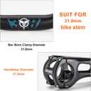 31.8 Bike Handlebar - 25mm, 55mm, 70mm, 90mm,120mm Riser Handlebar - 780mm Aluminium Alloy Mountain Bike Bicycle Handlebars (70mm Rise)