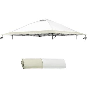 13x13 Canopy Replacement Top Cover,Single Tier Waterproof Instant Canopy Vented TopSilver Coated Oxford Pop Up Canopy Replacement Cover for Outdoor Garden Camping (Top Only,396 * 396cm)