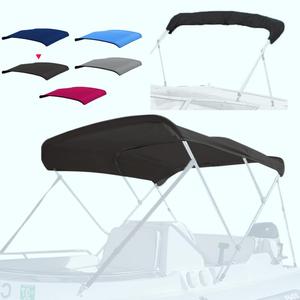 4 Bow Marine Grade Bimini Top Replacement Cover, Heavy-Duty Waterproof and UV-Proof Boat Canopy, Fade and Crack Resistant Easy Install Zipper Sleeves Boat Awning/Without Frame,Burgundy