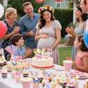 3 x 24pcs Wildflower Baby Shower Decorations And 24pcs Colorful Butterfly Cake Toppers, A Total Of 48pcs, Flower Cupcake Toppers Wildflower Party Decorations