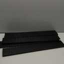 Wesiti 6 Pcs Wooden Name Badge Holder ID Badge Tray Organizer Name Tag Holders Note Card Organizer Plate Table Holders Sign Decor for Office Business, 23.62 x 3.5 x 0.75 Inch(Black)