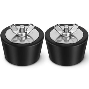 Honoson 2 Pcs 1.5 to 1.75 Inch Pool Winterizing Plugs PVC/Steel Pipe Plugs Rubber Hole Stoppers for Swimming Pool Return Skimmer Winter Expansion with SS Screw Stainless Steel Bolt Heavy Duty Rubber