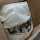 4 in 1 Baby Bassinet,Pack and Play,Bedside Crib Sleeper,Baby Bassinets Bedside Sleeper with Diaper Changer, Mosquito Net,Bottom Storage and Toy Bar for Newborn to Toddles (Beige)