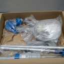 KOKIDO 5-in-1 Rechargeable Spa Vacuum Essential Kit - Multi-Angle Head, Section Pole, 3 Hand Tools: Skimmer, Scrubber, and Brush. Cold/Hot Water Safe, Ideal for Inflatable Spa Hot Tub Xtrovac100