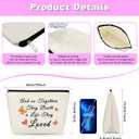 2 x Engaged Gifts Makeup Bag Engagement Gifts for Couples Romantic Wedding Gift for Mom Girlfriend Female Cosmetic Bag with Zipper Christmas Graduation Birthday Gifts for Her Toiletry Pouch