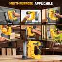 Brad Nailer for Dw 20V Battery,2 in 1 Nail Gun & Staple Gun with 1000 Nails &1000 Staples,18 Gauge Nail Gun for Wood CarpentryBattery Not Included