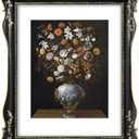 SIMON'S SHOP Black Picture Frame 11x14 Matted to 8x10, Vintage 11x14 Picture Frame with Mat, Victorian Gothic Poster Frame for Gallery Wall and Tabletop Display