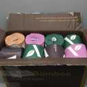 Amazon Aware 100% Bamboo 3-Ply Toilet Paper, Unscented, 24 Rolls, FSC Certified, 350 Sheets, 8400 Count, Pack of 24, Plastic-Free