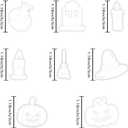 2 x Xaekicr Halloween Polymer Clay Cutters Set – 8pcs Halloween Clay Cutters for Polymer Clay Jewelry, Clay Earring Cutters and Molds – Pumpkin, Tombstone, Witch Hat Clay Tools for DIY Crafts, Small to Medium