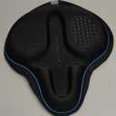 X WING Wide Bike Seat Cover Padded with Memory Foam | Ideal Bicycle Saddle Cover for Men and Women | Ultra-Soft Cushion, Non-Slip & Easy Installation | Fit for Exercise Bike, Indoor & Outdoor Cycling