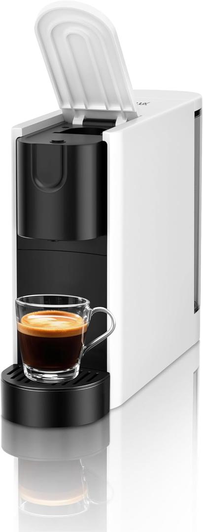 CHULUX RectoCafé Espresso Machine for Nespresso Original Capsule Pod, 20 Bar Professional Italian Pump Coffee Machine, Extra Mini Espresso Maker for Home & Office, White