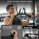Mikolo 2-in-1 Lat Pulldown Bar, Narrow and Wide Grip Lat Pull Down Attachments for Home Gym,Neutral Grip Cable Machine Attachments for Back and Upper Body Training