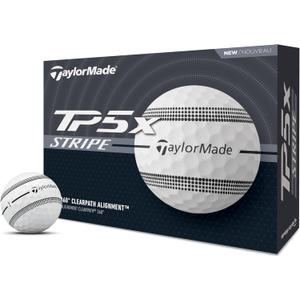 TaylorMade Golf 2024 Golf Balls (White/Black Stripe)
