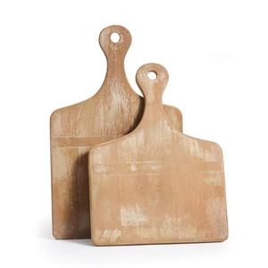 Home & Garden, ANTIQUE SHORT CUTTING BOARDS, SET OF 2 ( one damaged)