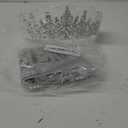 COCIDE Birthday Queen Sash for Women, Tiara, Rhinestone Headband, Glitter Crown Hair Accessories Set for Party Supplies (1 Count) (Silver)