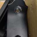 Flat Slot Storm Door Handle Complete Set, Mortise Keyed Lever Mount Latch with Deadbolt for Screen and Storm Doors (Matte Black)