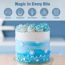 Twisweet Edible Sprinkles for Cake Decorating, Frozen Theme Snow Pearl Star Sugar Sprinkles Mix Baking Candy, Cupcake Topper Cookies Ice Cream Cake Decorations, Birthday Wedding Christmas Winter Themed Party Supplies (130g/4.58oz) (EXP 05/01/26)