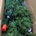 National Tree Company Pre-Lit Dunhill Fir Artificial Christmas Tree | 650 LED Lights, 2,144 Tips, 10 Light Functions, Power Connect, Foot Pedal, Includes Stand, Green, 6ft 6in, Christmas Tree 