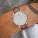 BUREI Men Watches Fashion Minimalist Analog Calendar Quartz Waterproof Watches for Men Women Student.