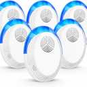 Ultrasonic Pest Repeller Plug-in Indoor, Mouse Repellent & Insect Deterrent for Mice, Roaches, Spiders, Ants, Rodents, Electronic Pest Control Device for Home, Garage, RV (6 Pack)