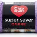 Red Heart - E305.3969 RED HEART Super Saver Ombre Yarn, 10 oz, VIOLET