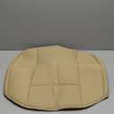 Luxury PU Leather Car Seat Cover Protector Front Car Seat Cover Seat Bottom Cover Single Seat Cover-Compatible with 90% Vehicles (Width 20.8 Deep21  Thick 0.2 inch) (Beige)