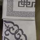 Area Rugs, Low-Profile Non-Slip Modern Carpet for Living Room and Bedroom, Lightweight Easy Clean Rug for Dining Room, Hallway,Pet Room (8x10 Ft Grey Modern A-06 Area Rug)