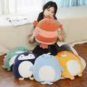 Penguin Plush Pillow, Soft Penguin Stuffed Animal Hugging Pillow Toy Gifts for Birthday, Valentine, Christmas, 16inch