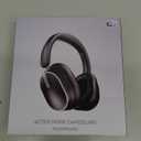 Active Noise Cancelling Headphones,120H Playtime Bluetooth 6.0 Wireless Headphones with Power Display & 6-Mic ENC Calls, 360 Spatial Audio Over Ear Headphones Foldable Headset for Travel Office Game