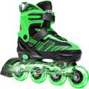 Adjustable Inline Skates Boys and Girls Ages 5-8 8-12 with Light up WheelsRoller Skates for Kids Ages 4-12, Teen Skates for Beginner Outdoor and Indoor, Size M